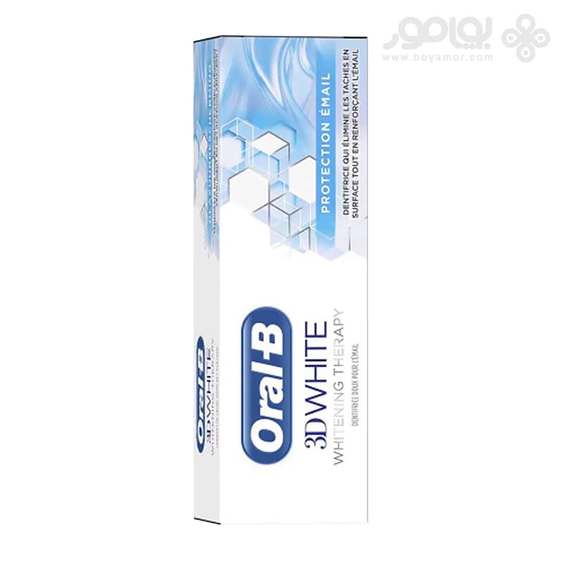 خمیر دندان اورال بی 3D WHITE مدل PROTECTION EMAIL حجم 75 میل