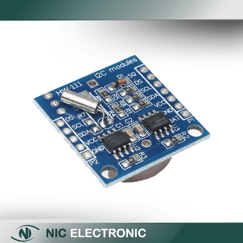 ماژول ساعت با تراشه DS1307 و رابط I2C TINY RTC MODULE
