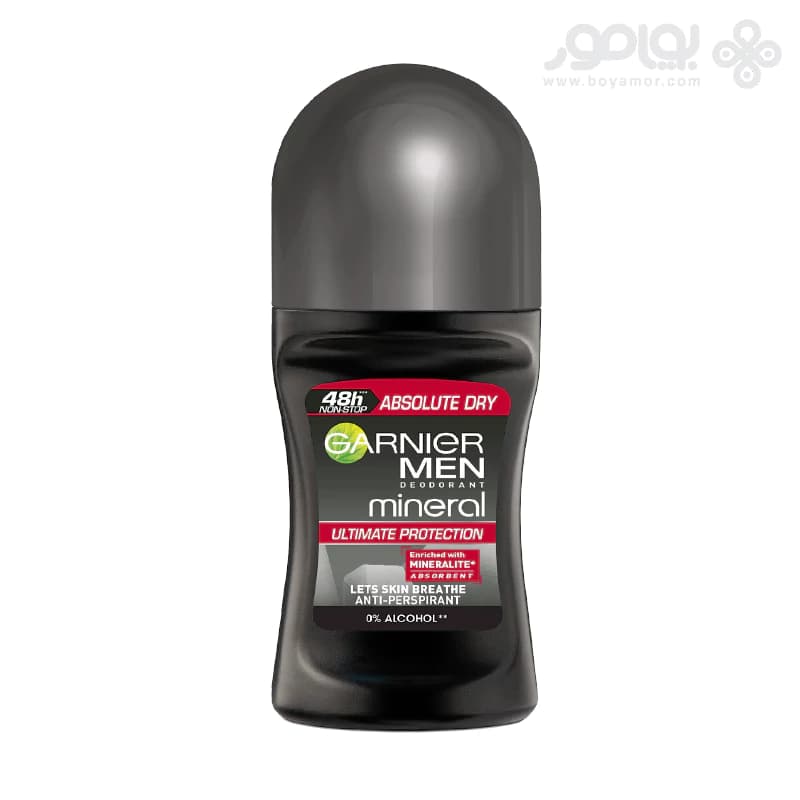 رول دئودورانت مردانه گارنیر مدل ABSOLUTE DRY حجم 50 میل