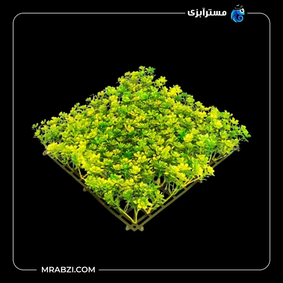 چمن مصنوعی آکواریوم برگ دو رنگ مدل mr1716