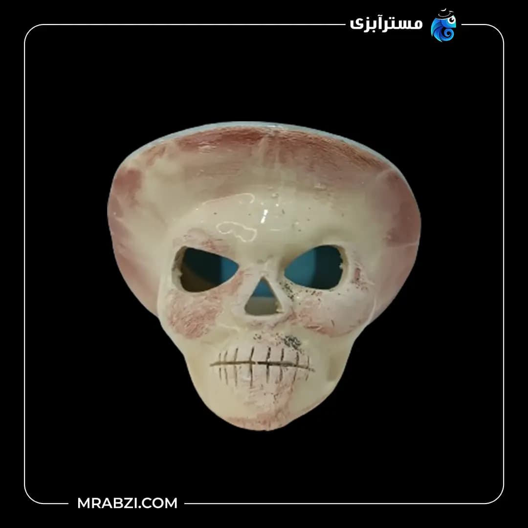 سفال رنگی اسکلت کلاه دار مدل mr48 — تصویر ۴