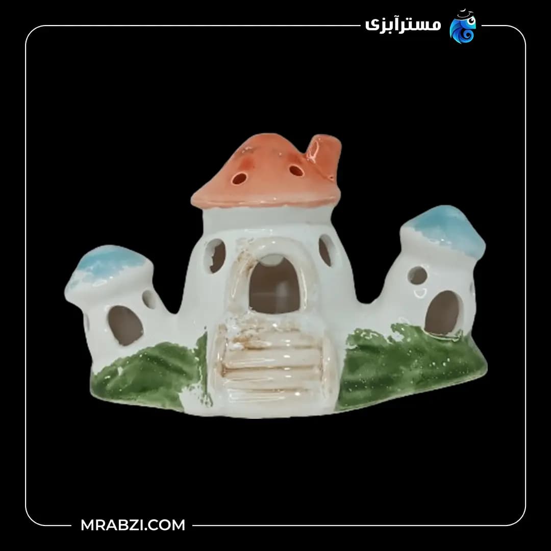 سفال رنگی قارچ 3 تایی بزرگ مدل mr19 — تصویر ۴