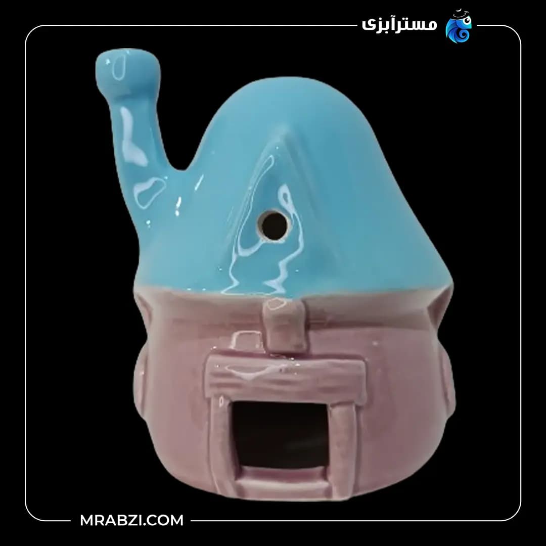سفال رنگی خانه اسمورف مدل mr54 — تصویر ۳