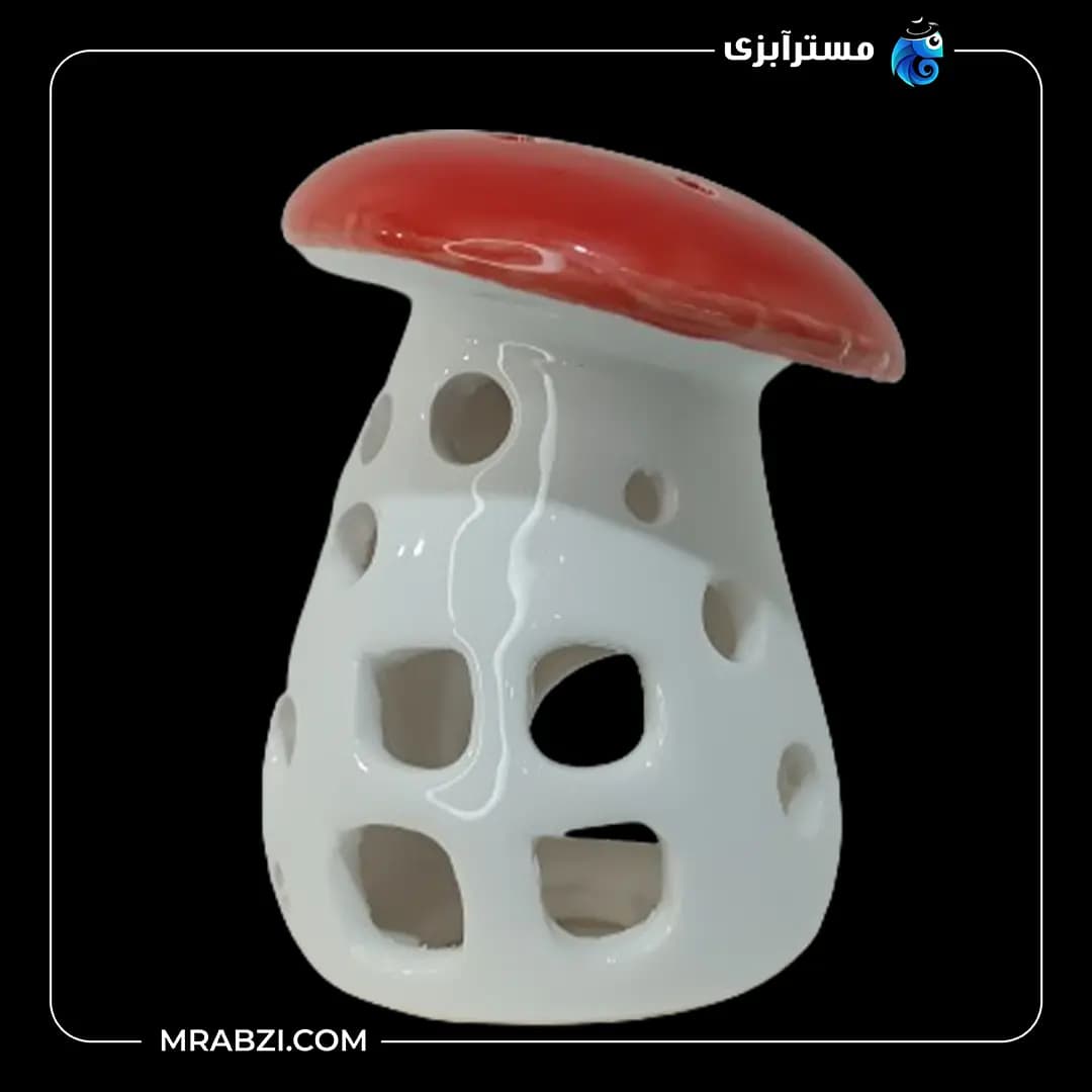 سفال رنگی قارچ بزرگ کج مدل mr64 — تصویر ۲