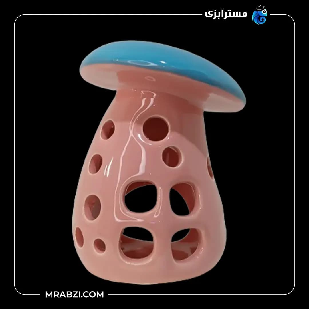 سفال رنگی قارچ بزرگ کج مدل mr64 — تصویر ۳
