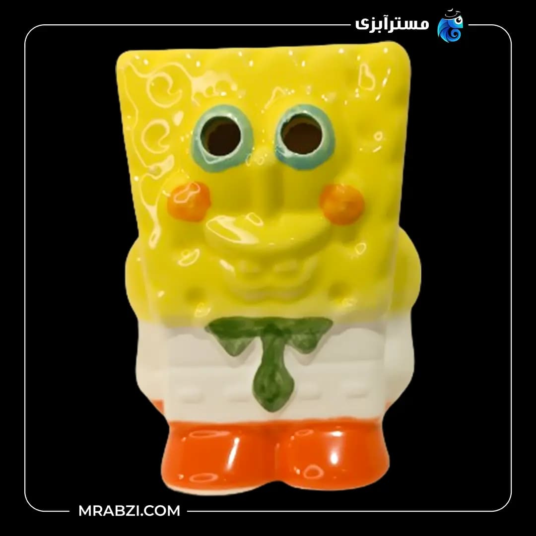 سفال رنگی باب اسفنجی بزرگ مدل mr44