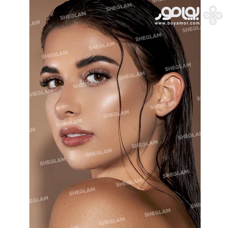 هایلایتر مایع براق شیگلم مدل GLOW BLOOM رنگ VANILLA FROST — تصویر ۷