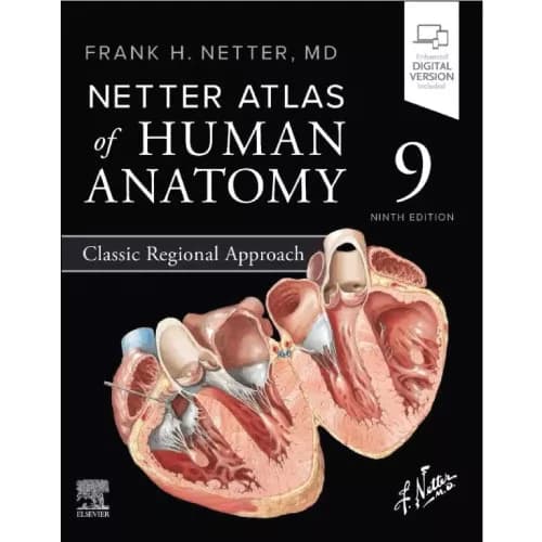 کتاب اطلس آناتومی نتر ویرایش نهم 2026 | Atlas of Human Anatomy Netter