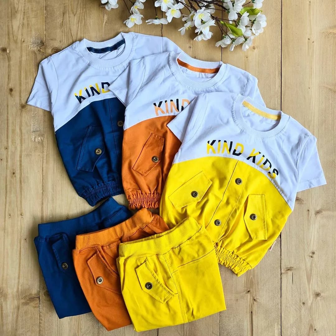 تیشرت شلوارک kind kids کد 3328 — تصویر ۲