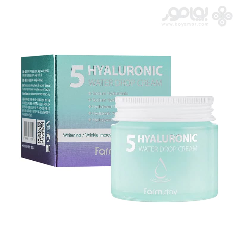 کرم آبرسان فارم استی مدل 5 HYALURONIC حجم 80 میل — تصویر ۲