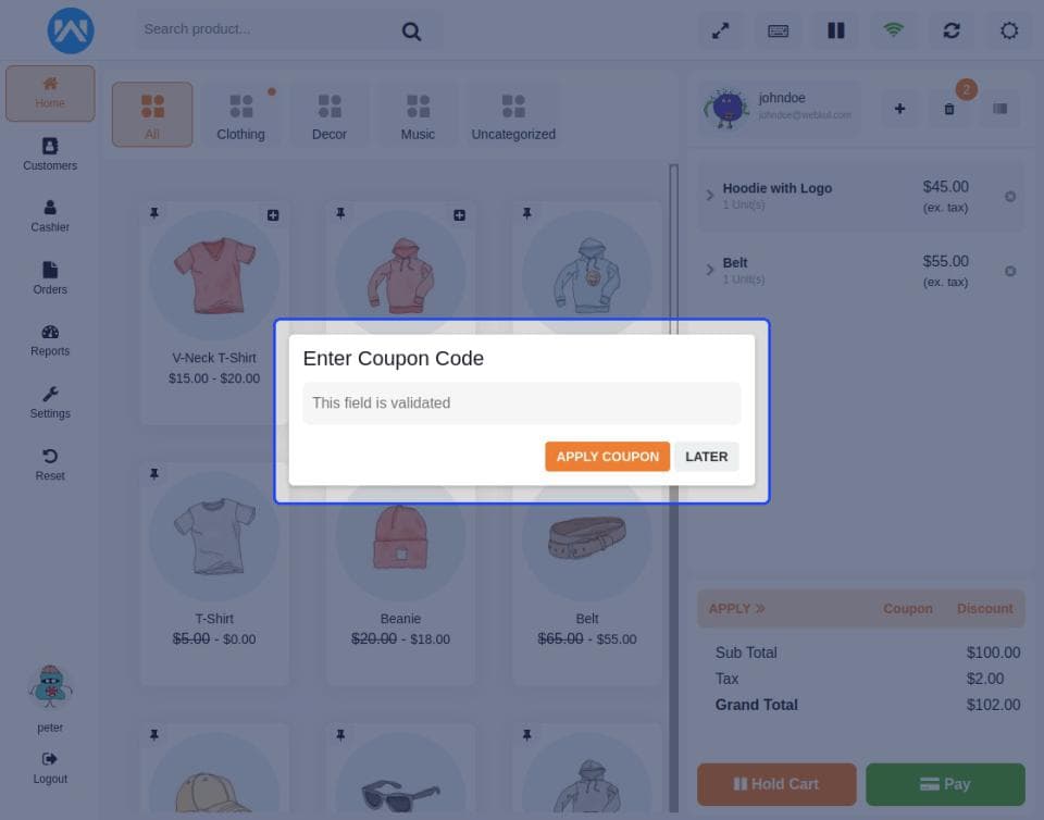 افزونه Webkul Point of Sale System for WooCommerce اتصال فروشگاه فیزیکی به ووکامرس 5.1.0 — تصویر ۴