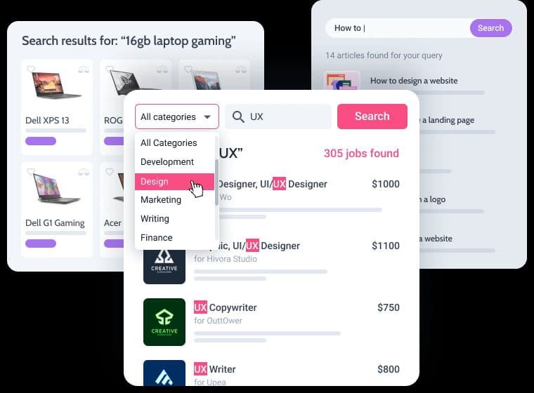 افزونه JetSearch جستجو پیشرفته جت سرچ المنتور 3.3.1 — تصویر ۳