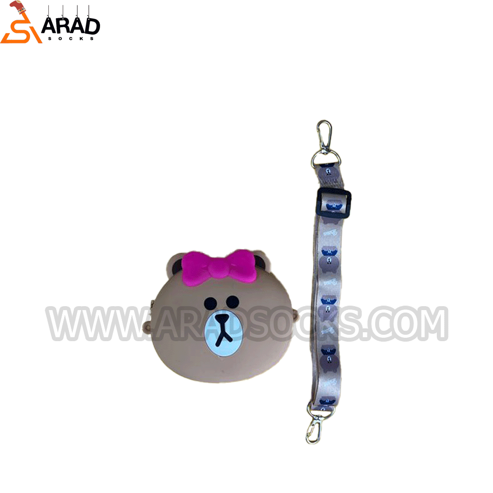 کیف سیلیکونی طرح تدی کرمی