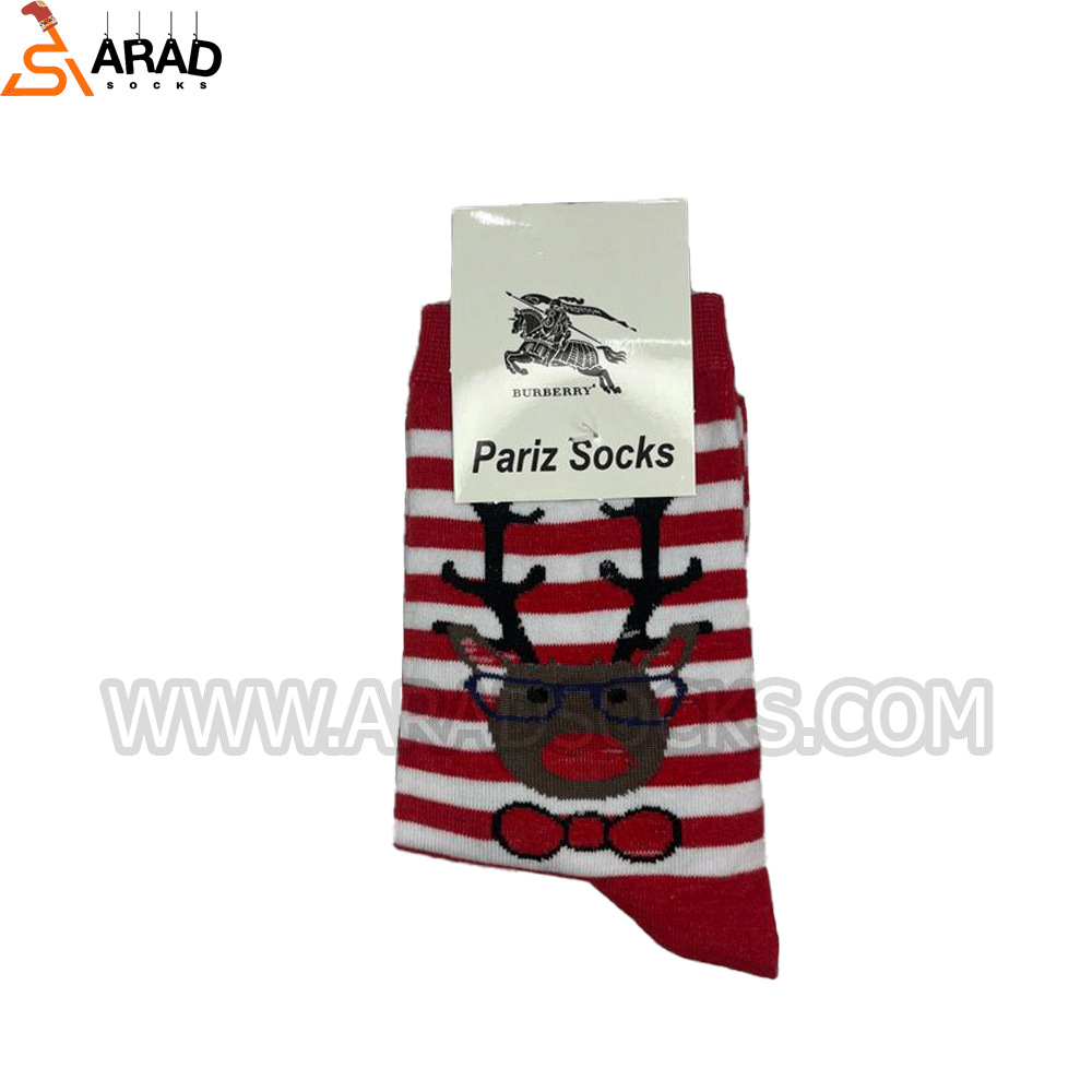 جوراب ساقدار طرح گوزن