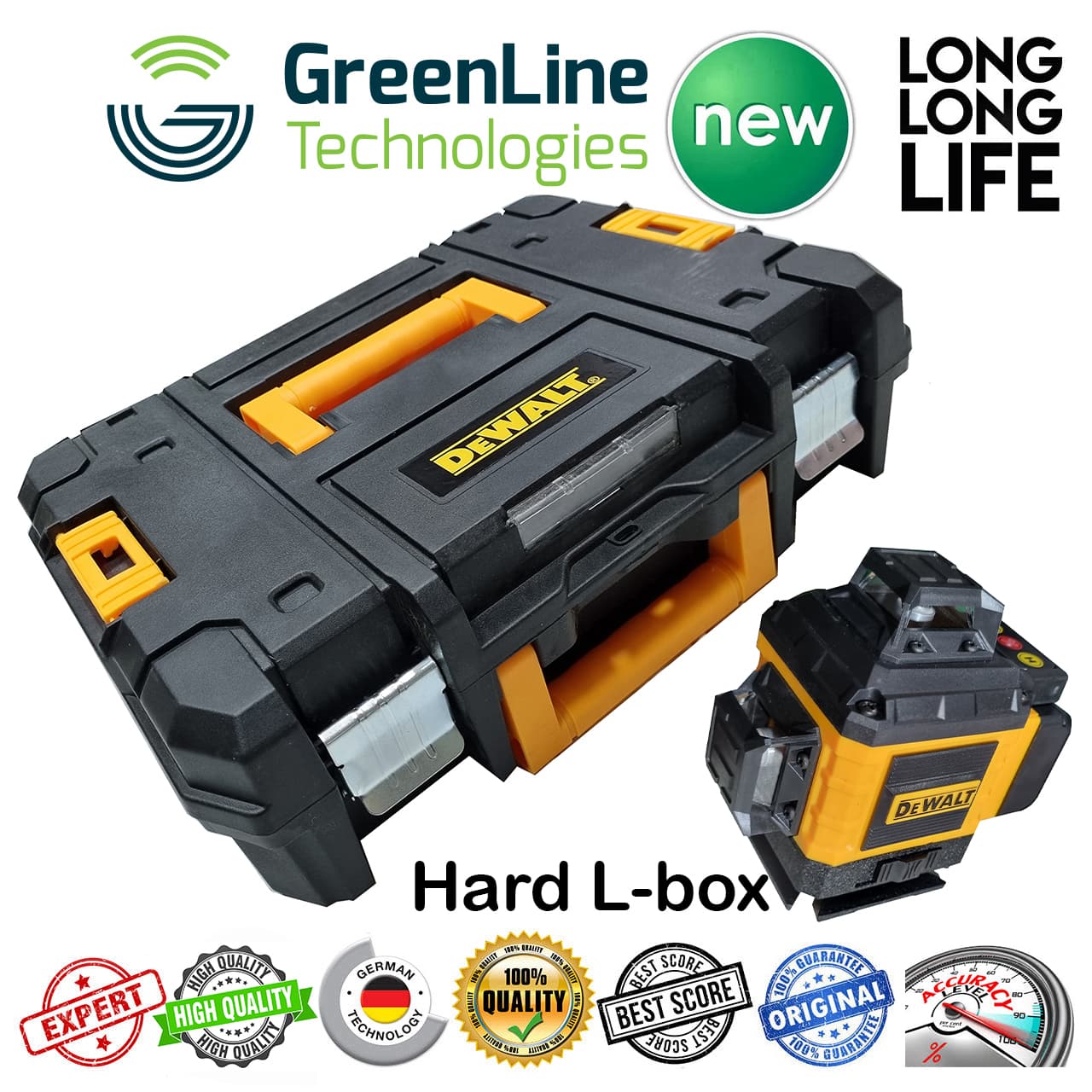 تراز لیزری مدل 16 لاین سبز کد Dewalt H 16-5 — تصویر ۲