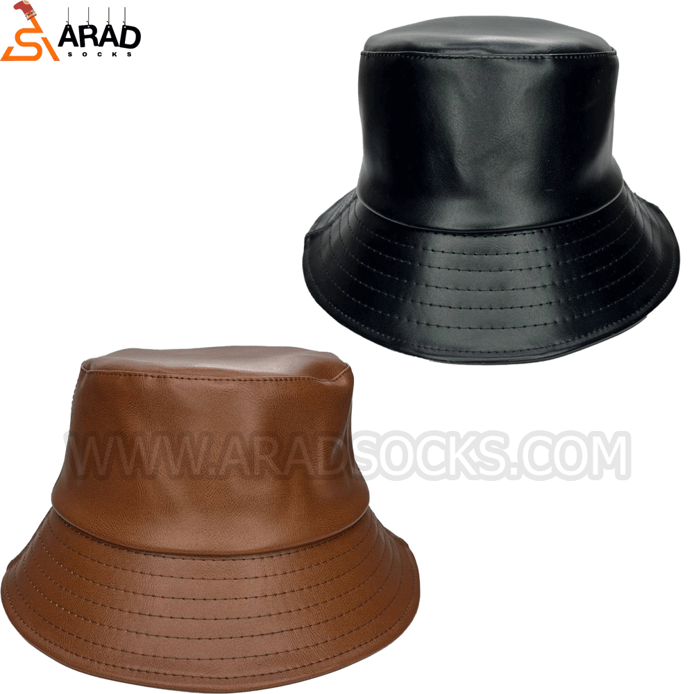 کلاه باکت چرم
