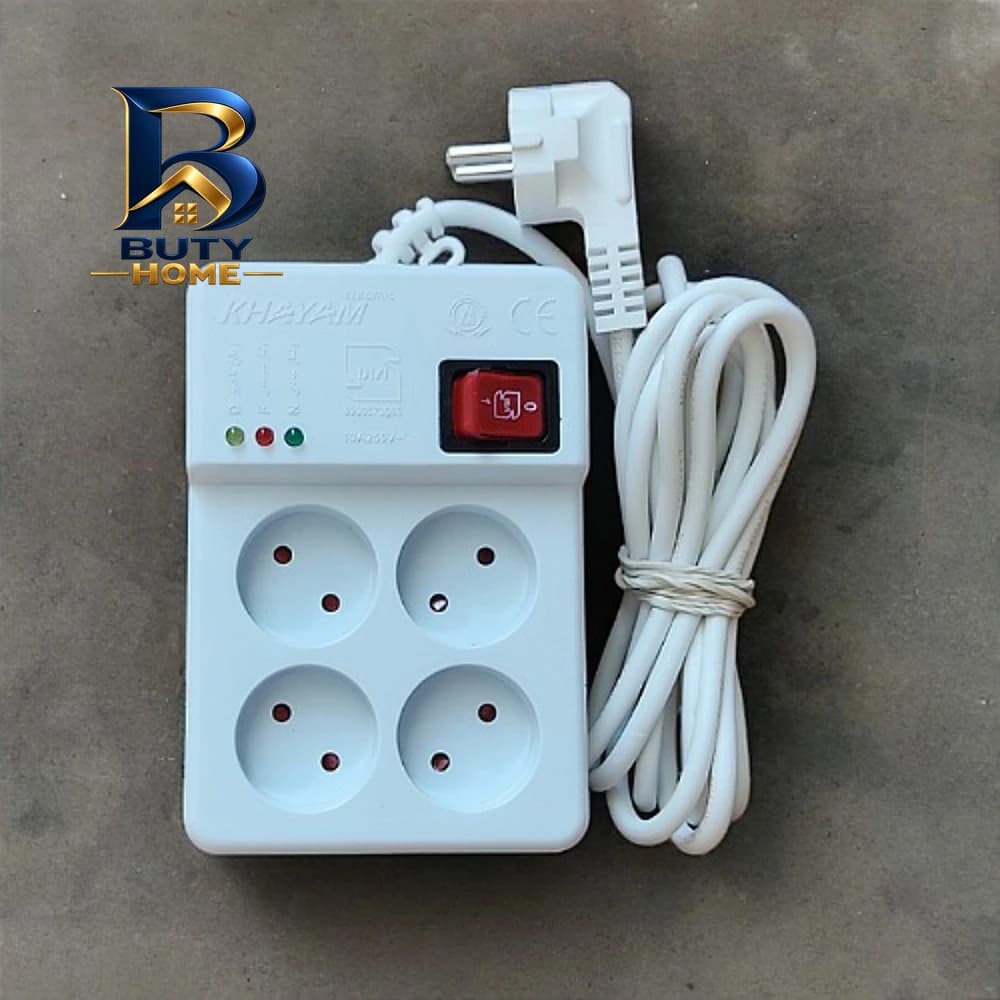 محافظ ولتاژ خیام الکتریک مدل چهارپریز با کیفیت