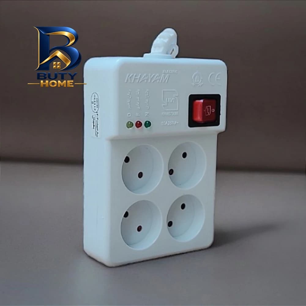 محافظ ولتاژ خیام الکتریک مدل چهارپریز با کیفیت — تصویر ۲