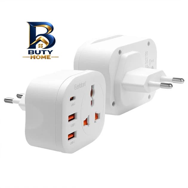 تبدیل دیواری و شارژر ارلدام مدل ۴IN۱ POWER SOCKET اصل — تصویر ۳