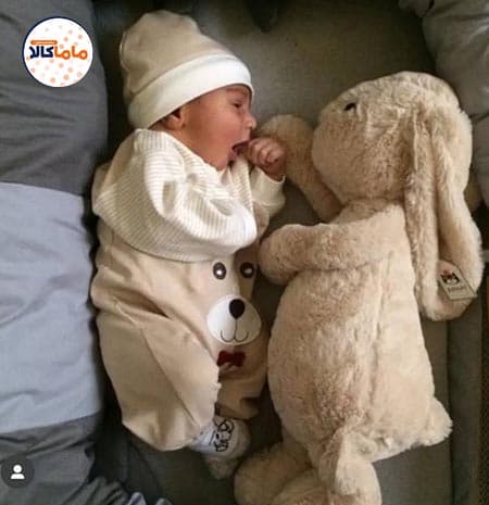عروسک خرگوش صورتی رنگ 35 سانتیمتر — تصویر ۵