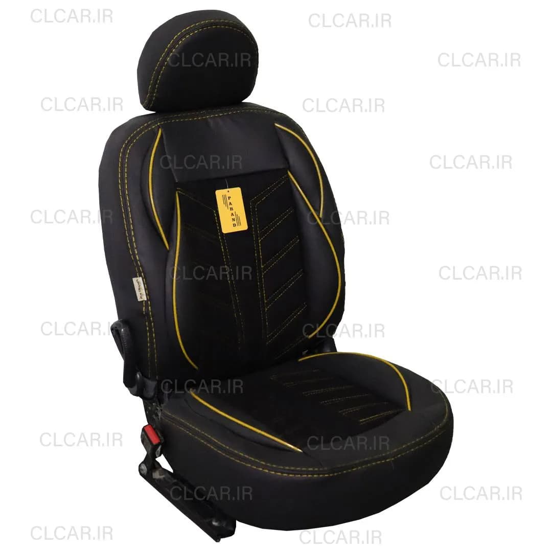 روکش صندلی طرح سیلور چرم و مخمل (سفارشی) مناسب تیبا 1 (98 به بالا) کد (TJ-SIM) — تصویر ۵