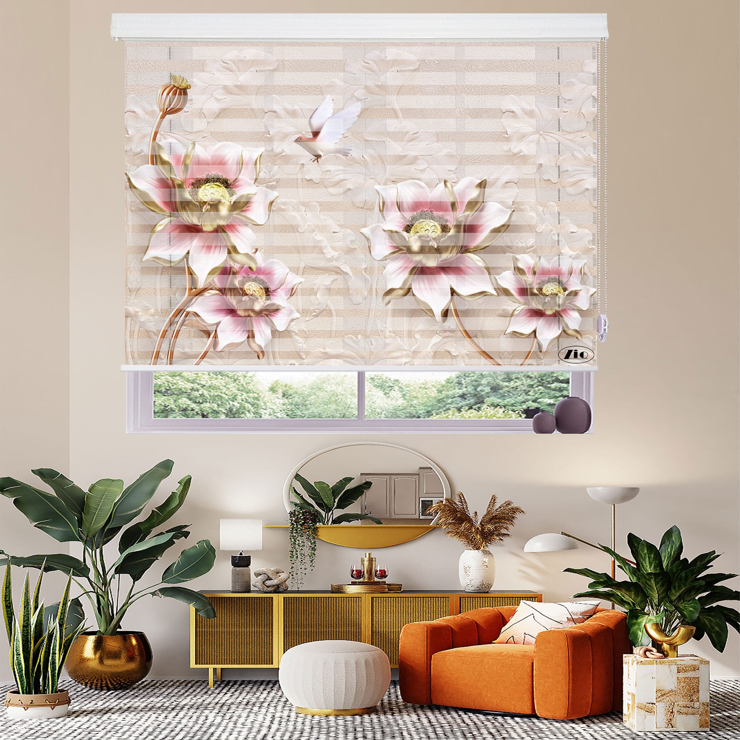 پرده زبرا زیو مدل 3D-1095