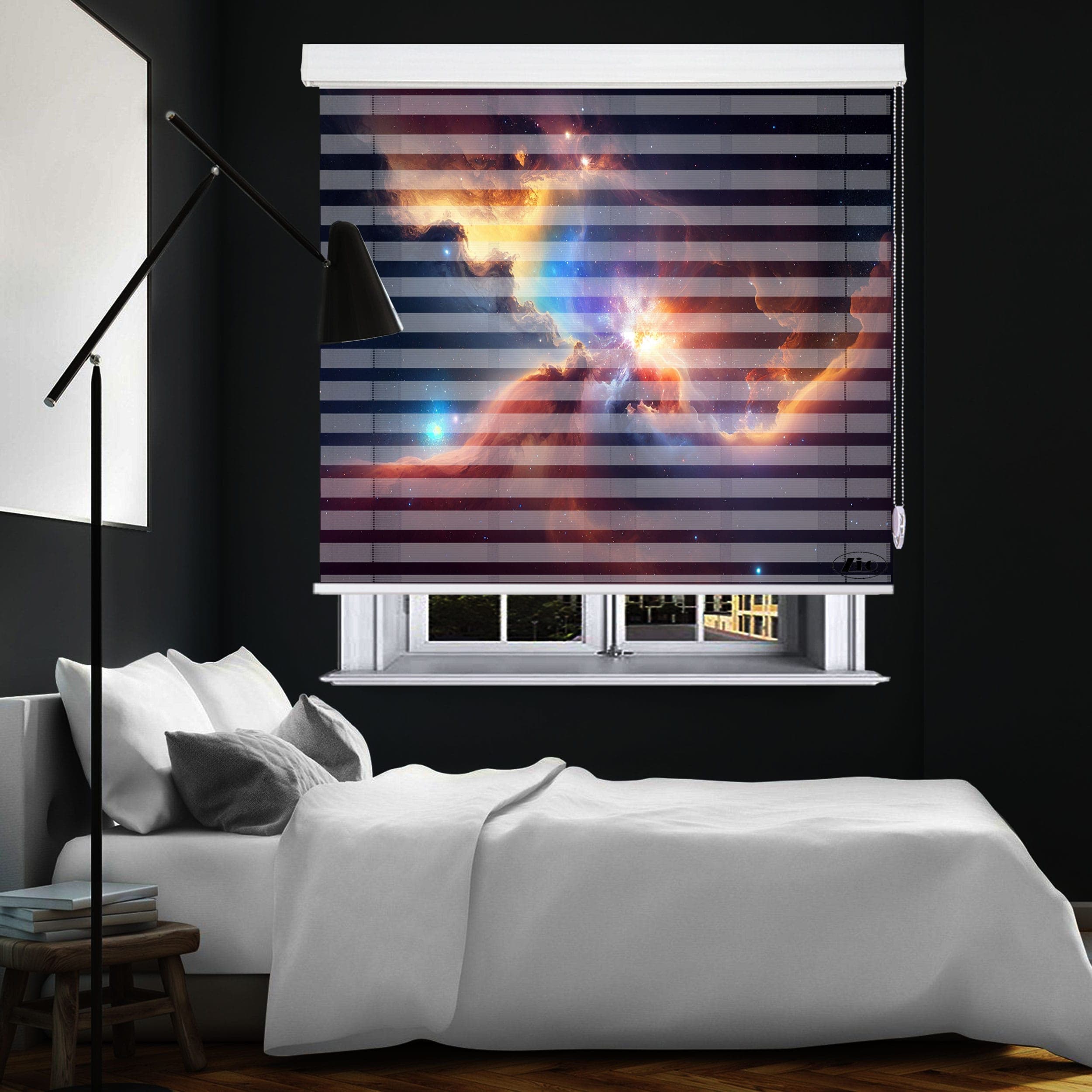پرده زبرا زیو طرح کهکشان Galaxy-2