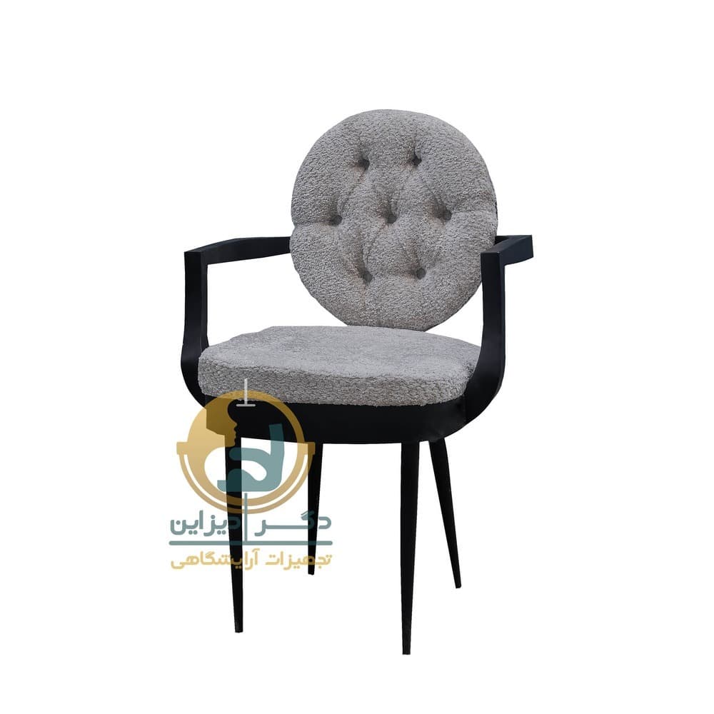 مبل فلزی یک نفره گیوانو دسته هلال پایه آهویی — تصویر ۲