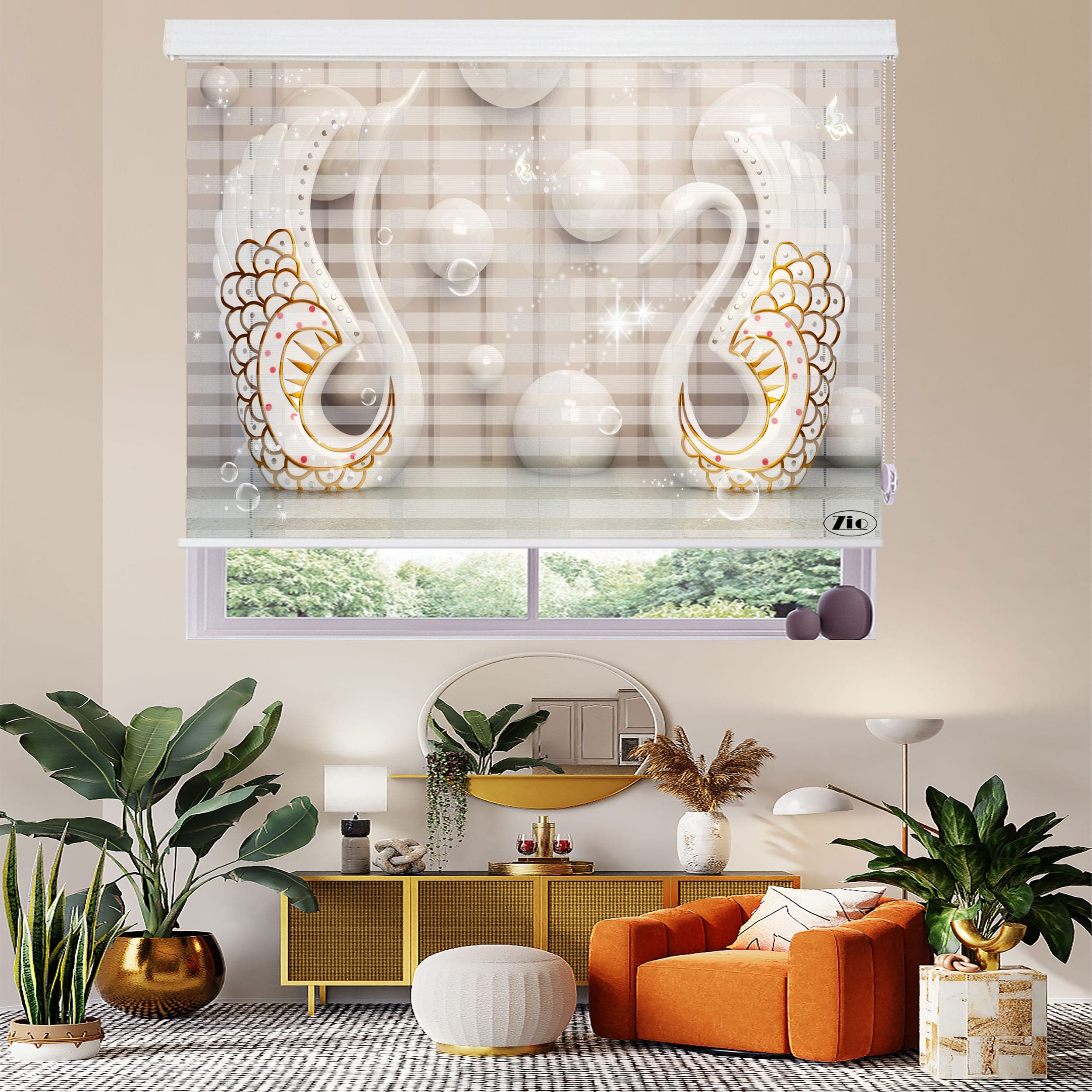پرده زبرا زیو مدل 3D-1199