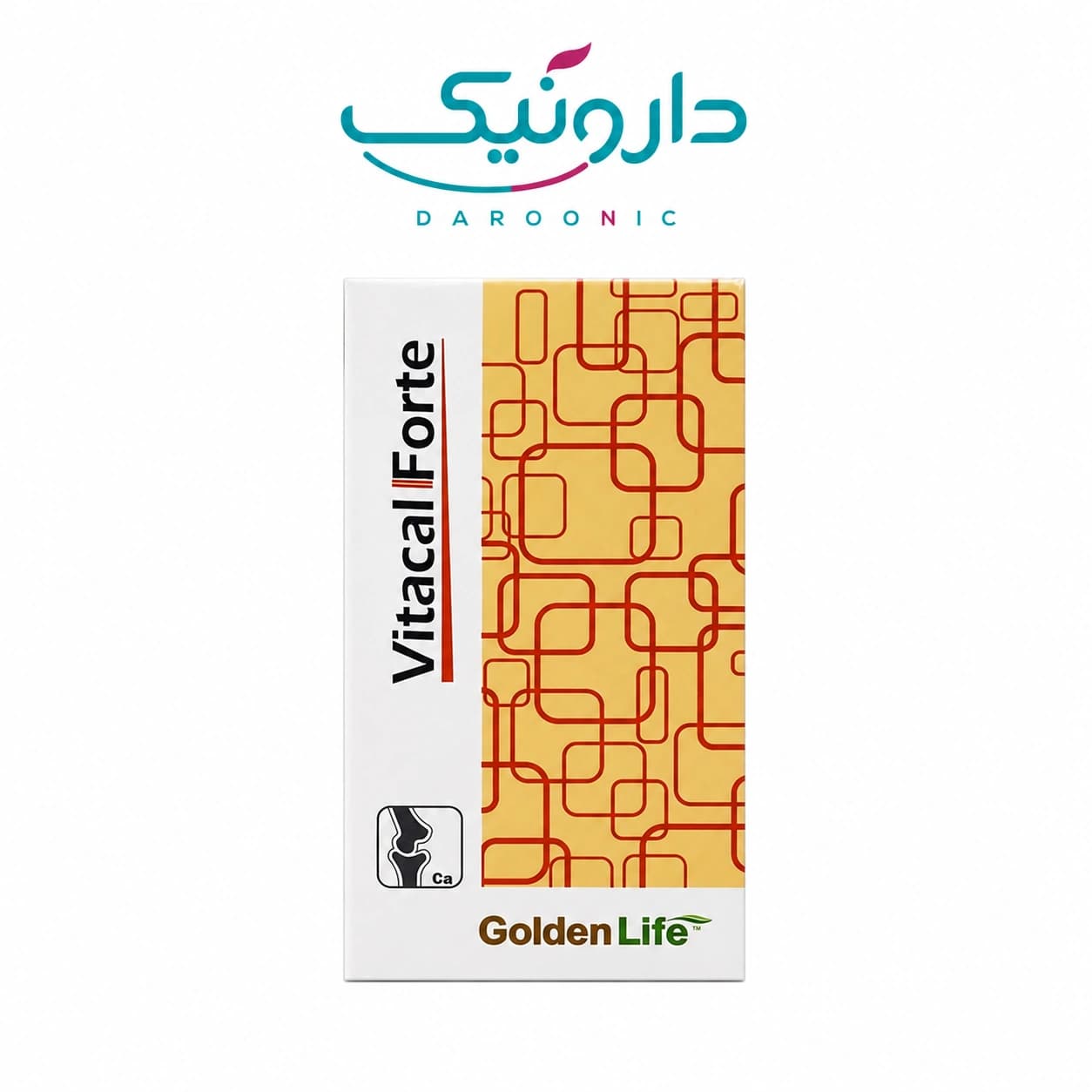قرص ویتاکل فورت گلدن لایف ۳۰ عددی Golden Life Vitacal Forte 30 Tablets