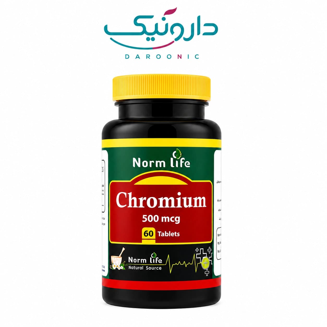 قرص کرومیوم 500 میکروگرم نورم لایف Chromium 500 mcg Norm Life