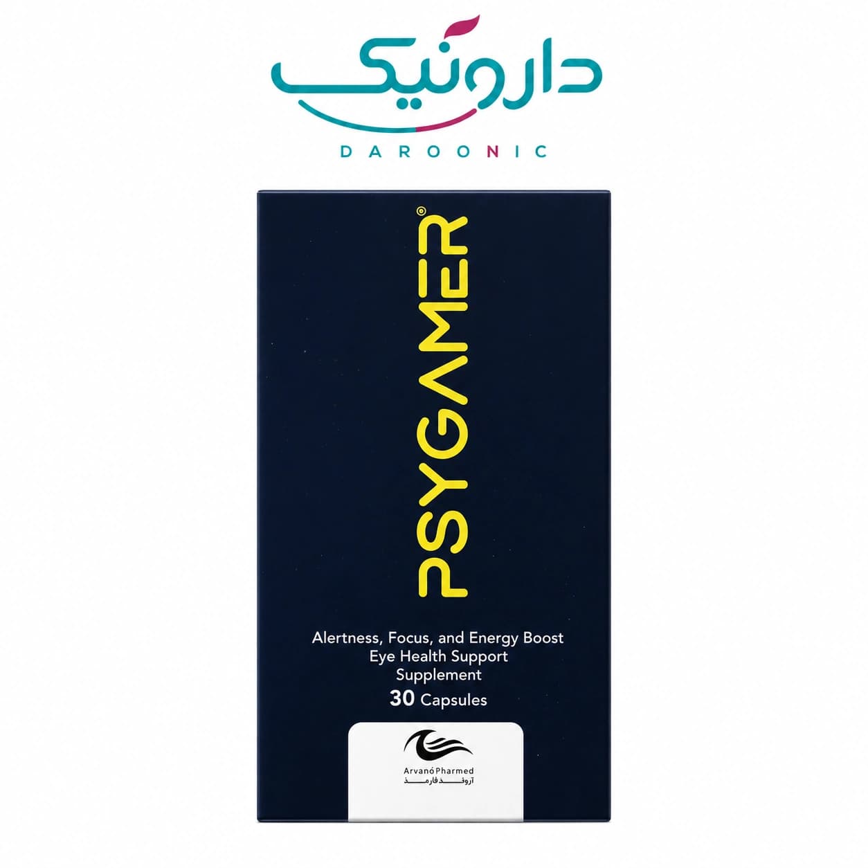 کپسول سای گیمر اروند فارمد 30 عددی Arvand Pharmed Psy Gamer 30 Capsules