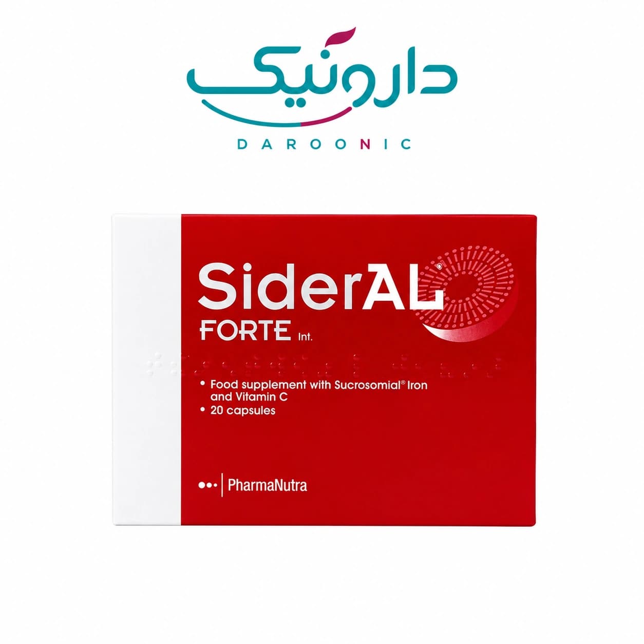 کپسول سیدرال فورت فارمانوترا 20 عددی PharmaNutra SiderAL Forte 20 Capsules