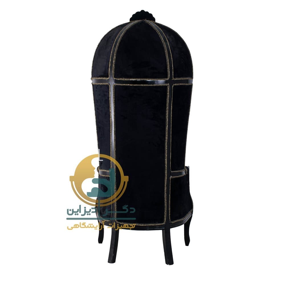 مبل چوبی ساده تک نفره پشت بلند پریزاد — تصویر ۲