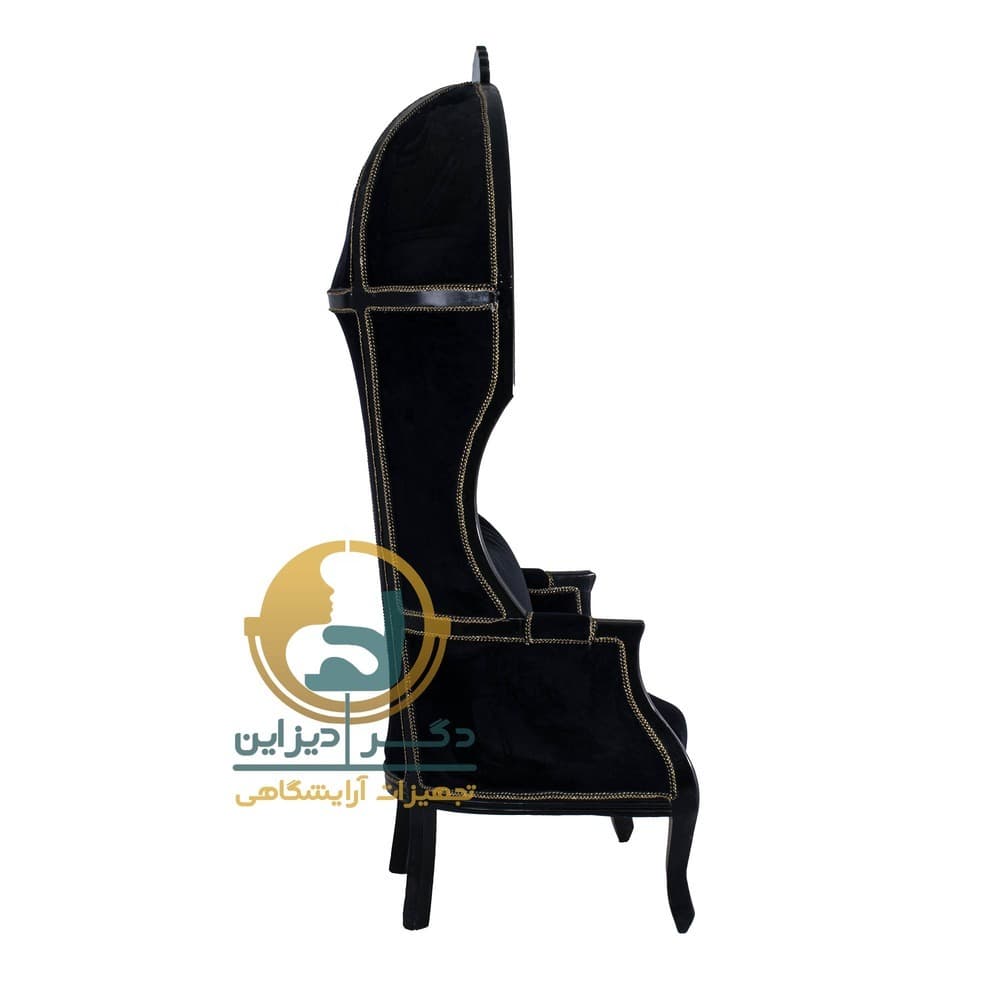 مبل چوبی ساده تک نفره پشت بلند پریزاد — تصویر ۴