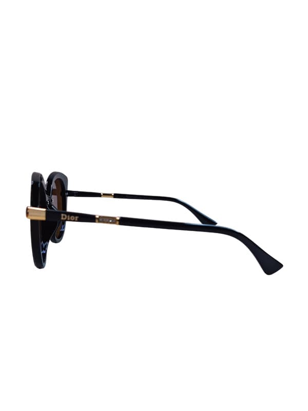 عینک آفتابی Dior جیوه ای فریم مشکی UV 400 — تصویر ۵