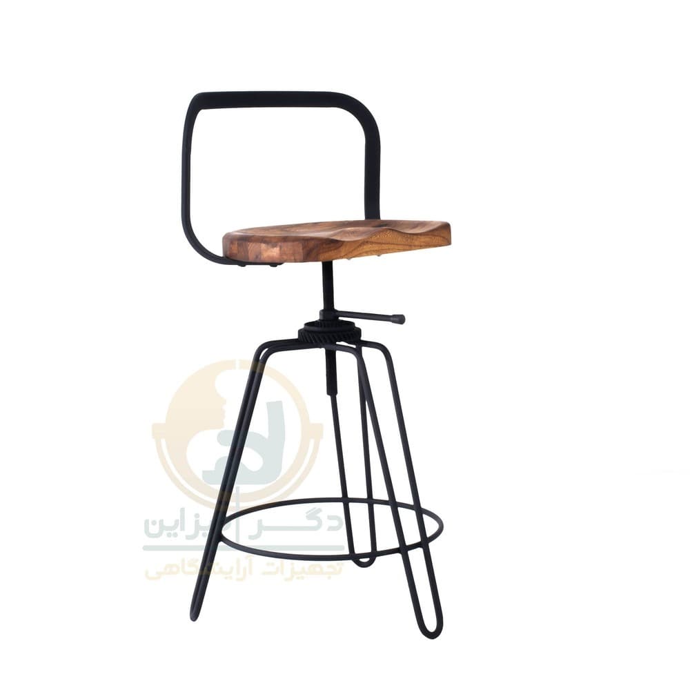 صندلی اپنی فلزی کف چوبی کیمیا C