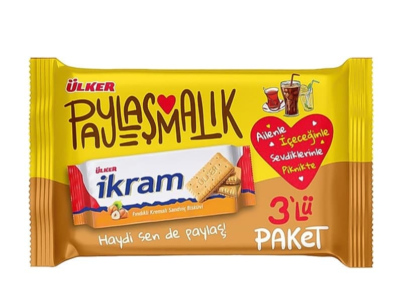 بیسکوییت فندقیی اولکر ایکرام ۲۵۲ گرمی