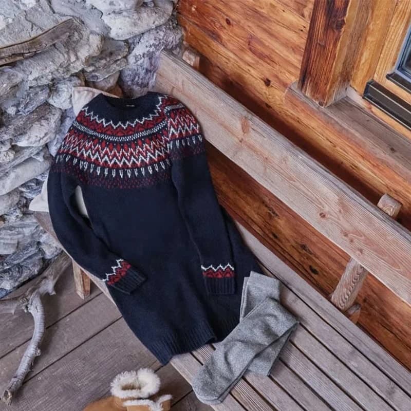 تونیک بلند بافت زنانه طرح نروژی برند اسمارا آلمانی 2-393337 ESMARA — تصویر ۶