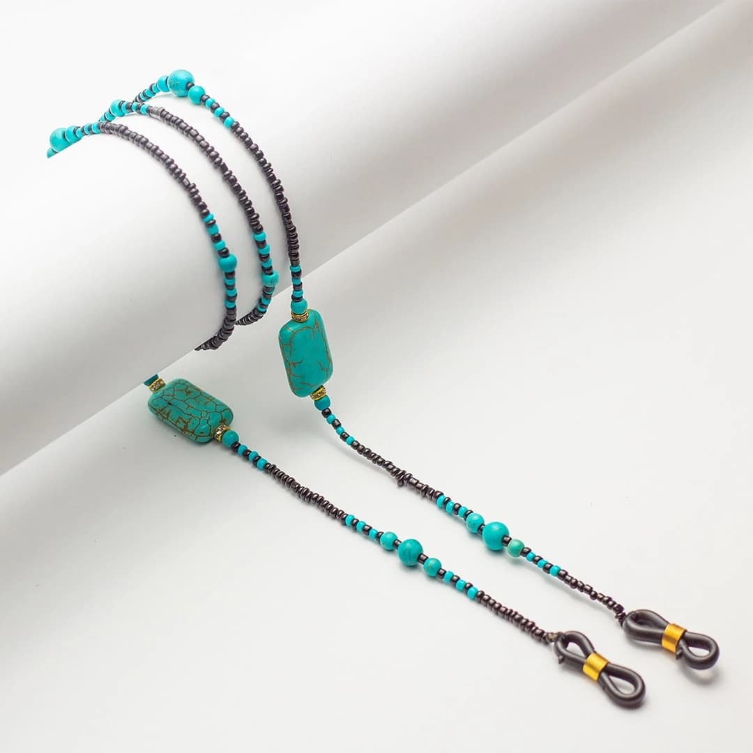 بند عینک طرح سنگ فیروزه 01</br><span>Glasses Strap AGS-01</span>
