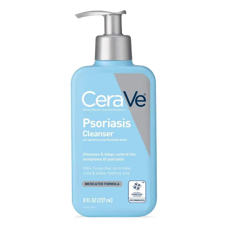 فوم شستشوی صورت و بدن سراوی CeraVe اصل مدل Psoriasis Cleanser حجم 237 میلی لیتر