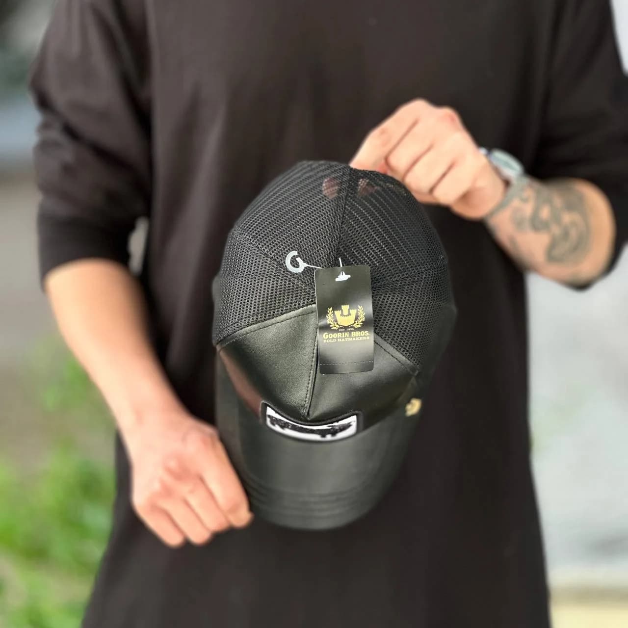 کلاه گورین black sheep چرم — تصویر ۴
