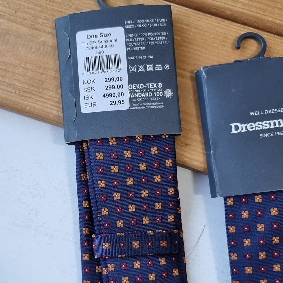 کراوات مردانه شیک برند درسمن 640622 Dressmann — تصویر ۳