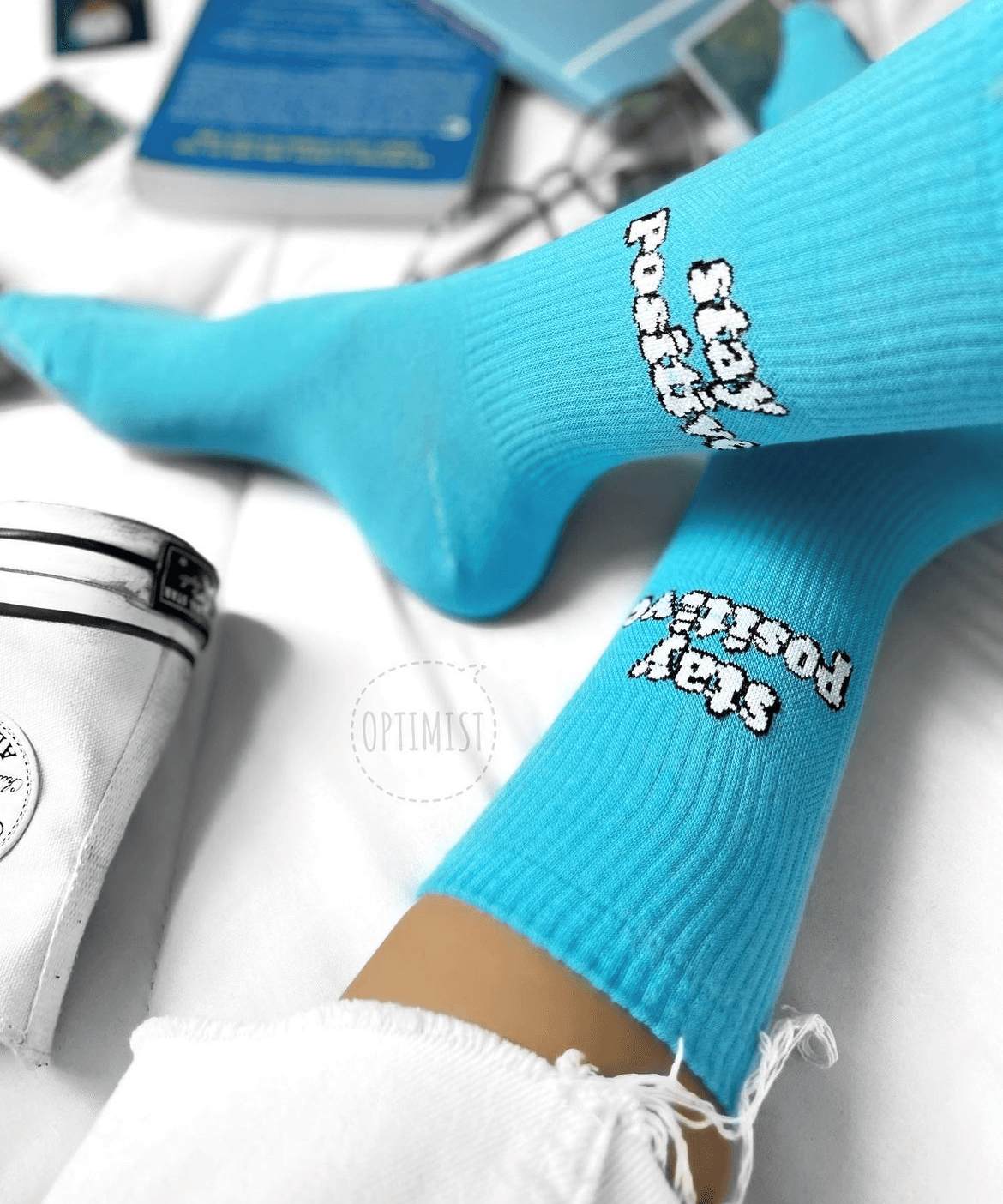 جوراب ساق بلند stay positive — تصویر ۲