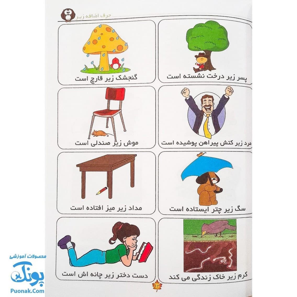 کتاب فرهنگ تصویری فعلها و حروف اضافه اثر مریم دریانورد — تصویر ۷