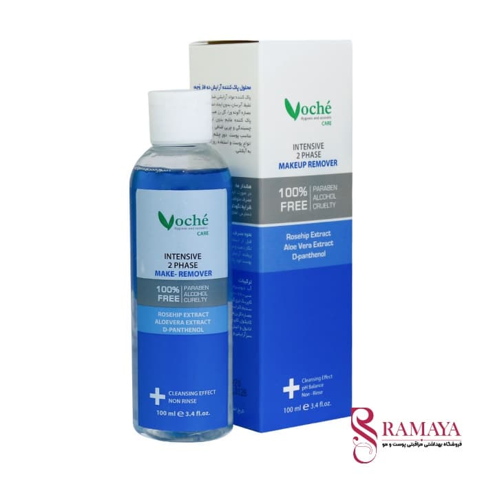 محلول پاک کننده آرایش دوفاز وچه مدل Rosehip حجم 100 میلی لیتر