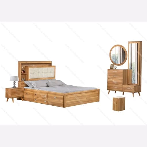 سرویس تخت خواب دونفره F719 مبلمان فرنا مدل 1133456