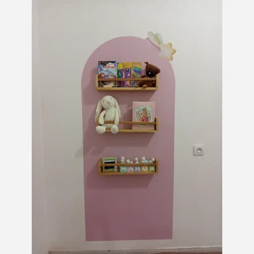 شلف دیواری ساده مبلمان فرنا مدل 1123347