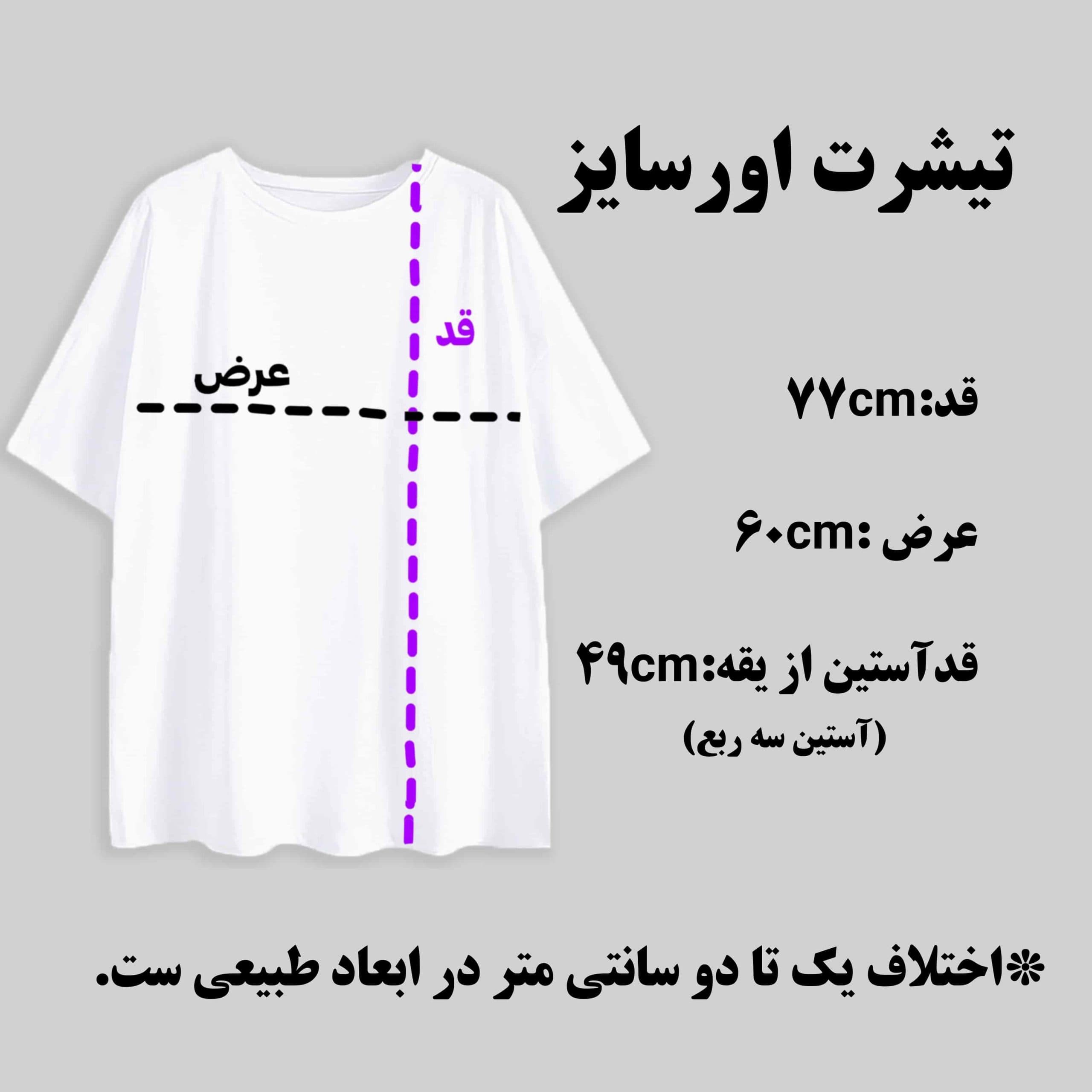 تیشرت سورنا طرح تکست لغزش — تصویر ۲