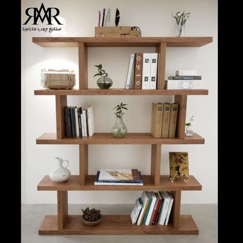 قفسه کتاب و دکوری چوبی کد B08 -ارسال رایگان مبلمان فرنا مدل 1123320 — تصویر ۲